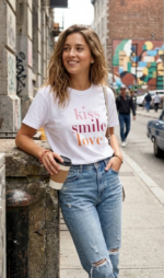 CAMISETA KISS-SMILE-LOVE - Imagen 2