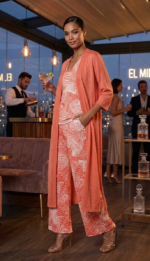 CHAQUETA LARGA SKY CORAL - Imagen 4