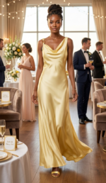 VESTIDO TULIPAN AMARILLO