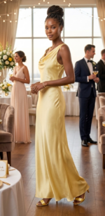 VESTIDO TULIPAN AMARILLO - Imagen 2