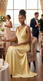 VESTIDO TULIPAN AMARILLO - Imagen 3