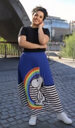 FALDA PLISADA SNOOPY ARCOIRIS - Imagen 3