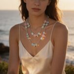 COLLAR CARAMELO AZUL