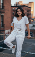 CONJUNTO SNOOPY CORAZON PLATA - Imagen 3