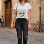 CAMISETA CAT GLASSES