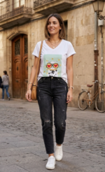 CAMISETA CAT GLASSES