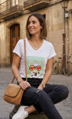 CAMISETA CAT GLASSES - Imagen 2