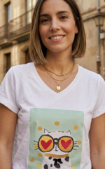 CAMISETA CAT GLASSES - Imagen 3