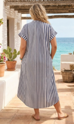 VESTIDO CAROLA MARINO - Imagen 3