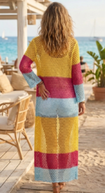 CARDIGAN CROCHET MULTICOLOR - Imagen 3