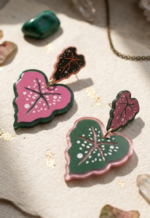 PENDIENTES METACRILATO HOJAS - Imagen 3