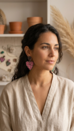 PENDIENTES METACRILATO HOJAS