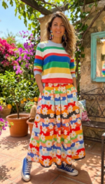 FALDA FLOWER POWER