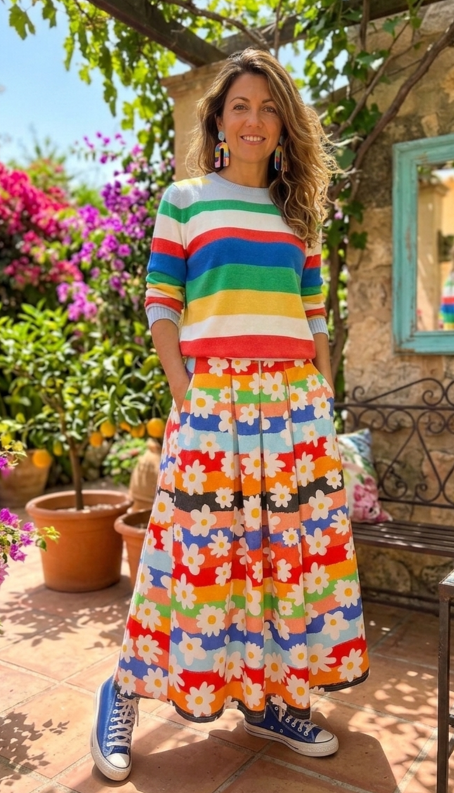 1778246328639 FALDA FLOWER POWER - Imagen 1