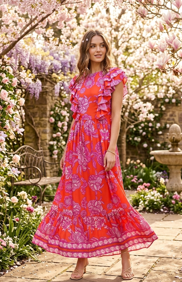 1779481848508 VESTIDO AMANECER CORAL - Imagen 1
