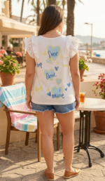 CAMISETA BLUE HEART - Imagen 3