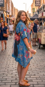 VESTIDO PONCHO MAKEDA GATO - Imagen 2