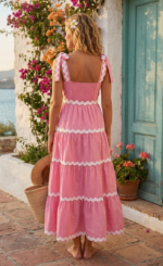 VESTIDO NAXOS ROSA - Imagen 3