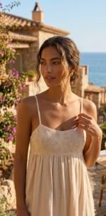 VESTIDO MEXCAL BEIGE - Imagen 2
