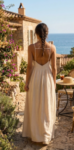VESTIDO MEXCAL BEIGE - Imagen 3