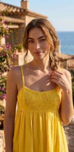 VESTIDO MEXCAL AMARILLO - Imagen 2
