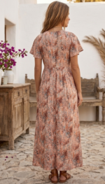 VESTIDO TOPACIO CORAL - Imagen 3