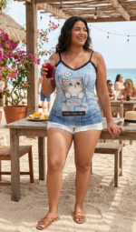CAMISETA OCARA GATO