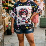 CAMISETA OVER GAFITAS