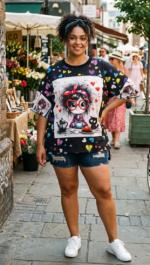 CAMISETA OVER GAFITAS