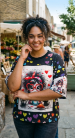 CAMISETA OVER GAFITAS - Imagen 2