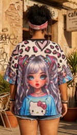CAMISETA OVER KITTY - Imagen 3