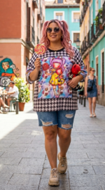 CAMISETA OVER CANDY