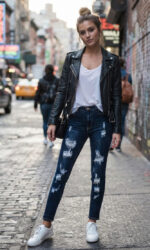 VAQUERO SKINNY SUPER HIGH WAIST ROTOS
