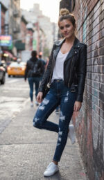 VAQUERO SKINNY SUPER HIGH WAIST ROTOS - Imagen 2
