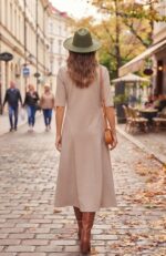 VESTIDO SOFI BEIGE - Imagen 3